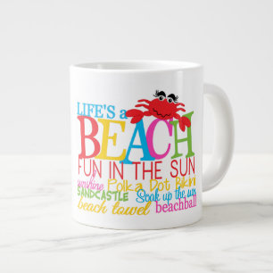 Caneca De Café Grande Praia - Jumbo Mug