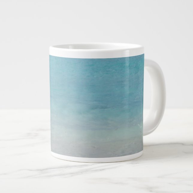Caneca De Café Grande Praia linda| Foto de Turks e Caicos (Frente Esquerda)