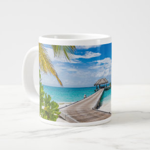 Caneca De Café Grande Praias Tropicais   Ilhas Madeira Maldivas
