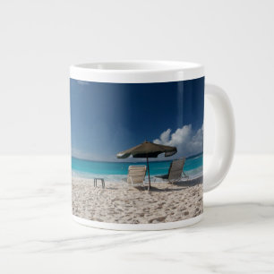 Caneca De Café Grande Praias Tropicais Sandy Beach, Anguilla