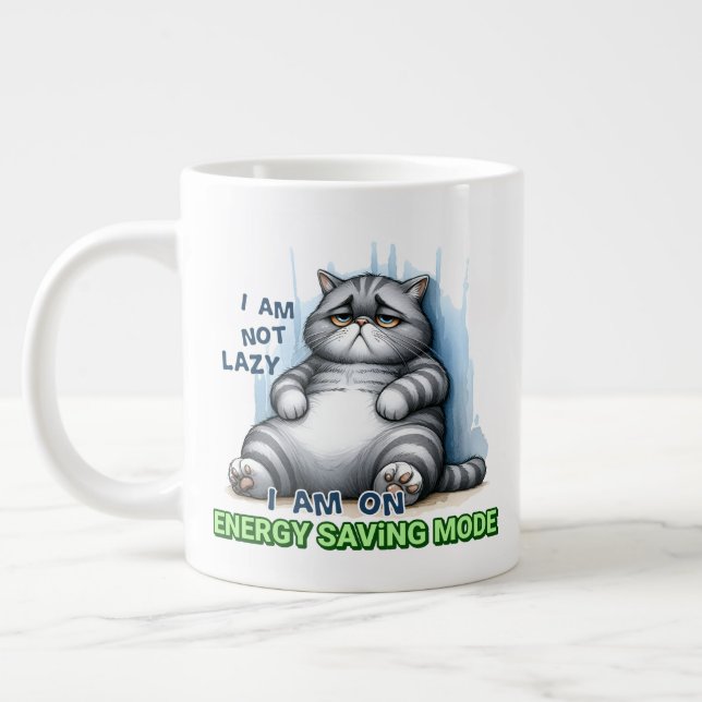 Caneca De Café Grande Preguiçoso - Jumbo Mug (Esquerda)