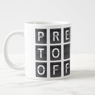 Caneca De Café Grande Prepare-se para decolar