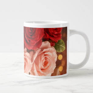 CANECA DE CAFÉ GRANDE PRESENÇA DE FLOR MODERNA COLORIDA PARA FILHA IRMÃ