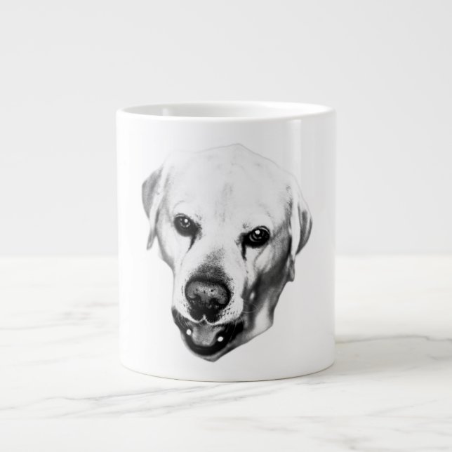 Caneca De Café Grande Presença monocromática (Frente)