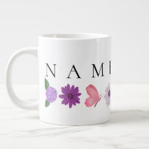 Presente de aniversário floral personalizado com o