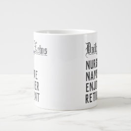 Caneca De Café Grande Presente de aposentadoria para uma enfermeira. Enf