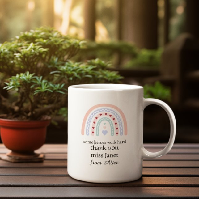Caneca De Café Grande Presente de Apreciação ao Professor - Melhor Profe (Criador carregado)
