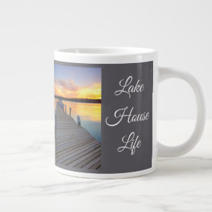 Caneca De Café Grande Presente de Bem-Estar Tranquilo ao Pôr do Sol na C