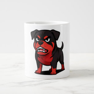 Caneca De Café Grande Presente de cachorro de desenho animado Rottweiler