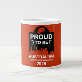 Caneca De Café Grande Presente de cidadania australiana