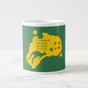 Caneca De Café Grande Presente de cidadania australiana   Cidadania Auss