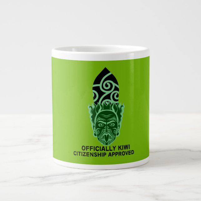 Caneca De Café Grande Presente de cidadania neozelandesa | Novo cidadão  (Frente)