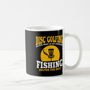Caneca De Café Grande Presente de Disc Golf e Pesca