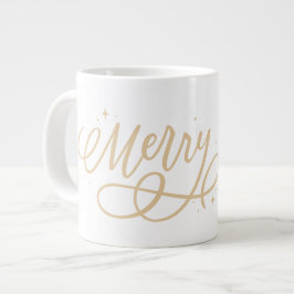 Caneca De Café Grande Presente de Feriado de Feliz de Bolhas de Script D