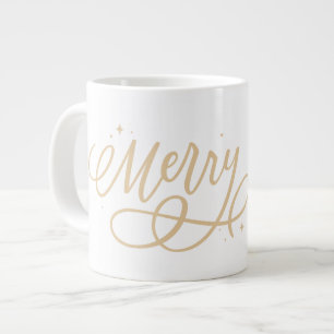 Caneca De Café Grande Presente de Feriado de Feliz de Bolhas de Script D