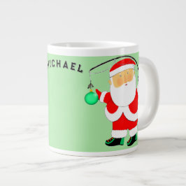 Caneca De Café Grande Presente de Férias de Pesca Divertido