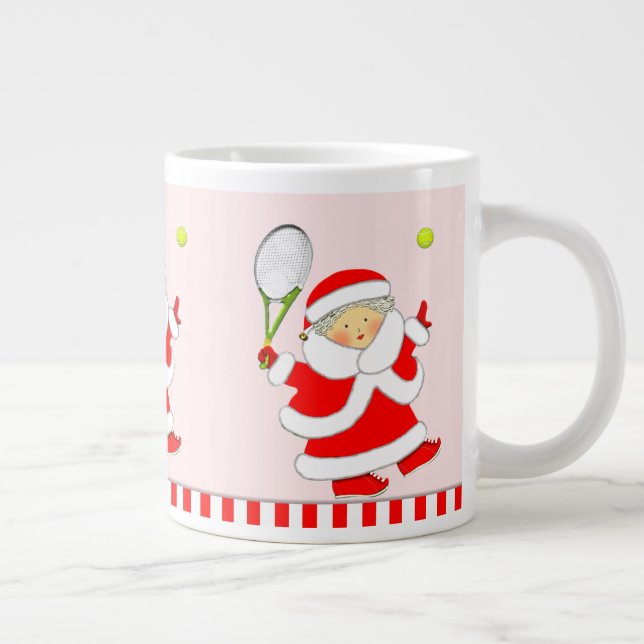 Caneca De Café Grande Presente de Férias de Tênis (Direita)
