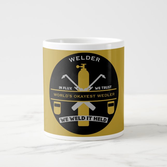 Caneca De Café Grande Presente de Humor de Soldagem (Frente)
