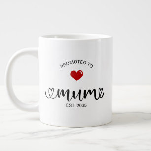 Caneca De Café Grande Presente de Mãe Estabelecida pela Nova Mamãe
