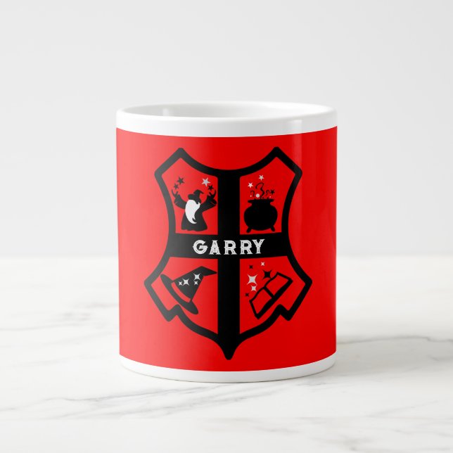 Caneca De Café Grande Presente de Mago Mágico (Frente)