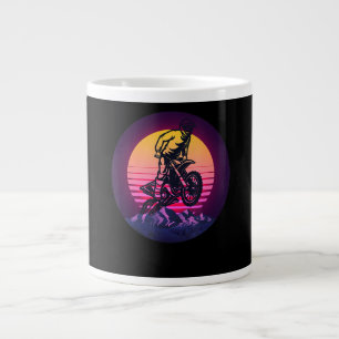Caneca De Café Grande Presente De Motomotociclista Vintage Sundown Para 