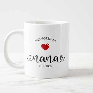 Caneca De Café Grande Presente de Nova Avó Estabelecida Nana