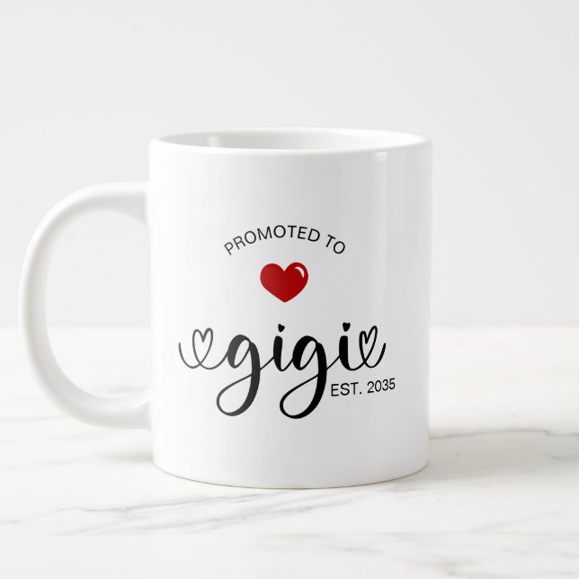 Caneca De Café Grande Presente de Nova Avó para Gigi (Esquerda)