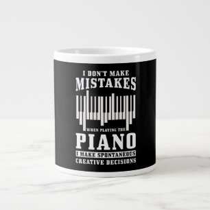 Caneca De Café Grande Presente de Pianista Piano