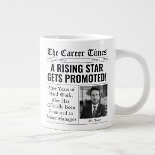 Caneca De Café Grande Presente de Promoção Divertido Título de Jornal Pe