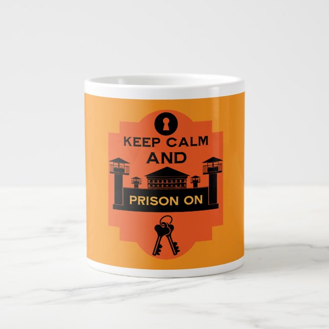 Caneca De Café Grande Presente de Visita à Prisão (Frente)