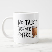 Presente engraçado para amantes de café sem conver