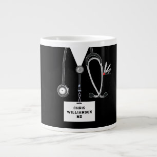 Caneca De Café Grande Presente Engraçado para Médico