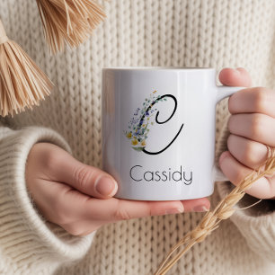 Caneca De Café Grande Presente feminino de aposentadoria monograma do em