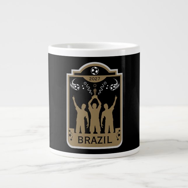 Caneca De Café Grande Presente final mundial de futebol (Frente)