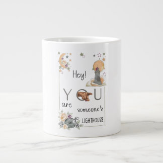 Caneca De Café Grande Presente Inspirador de Farol Lembrete Positivo