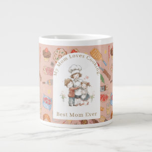 Caneca De Café Grande Presente Para a Mamãe, Minha Mãe Ama Cozinhar, Mel