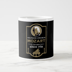 Caneca De Café Grande Presente para Amante da Música de Mozart