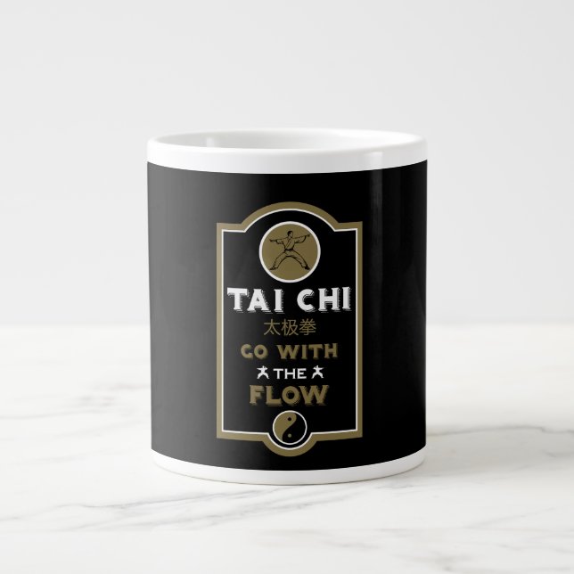 Caneca De Café Grande Presente para Praticante de Tai Chi (Frente)