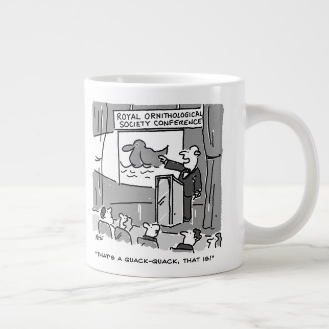 Caneca De Café Grande Presente para um Birdwatcher ou Birder. Engraçado (Direita)