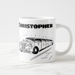 Caneca De Café Grande Presente para um Chauffeur Limousine com Nome