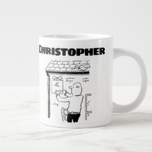 Caneca De Café Grande Presente para um Fitter de Alarme com Nome