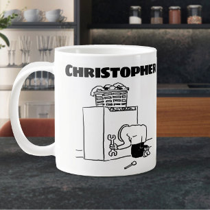 Caneca De Café Grande Presente para um reparador de máquina de lavar co