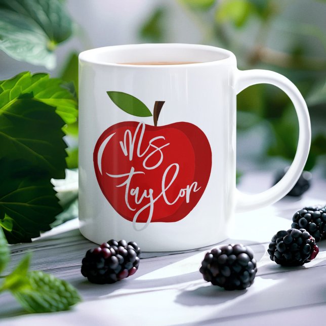 Caneca De Café Grande Presente personalizado de apreciação do professor (Personalized Teacher Appreciation Gift Giant Coffee Mug)