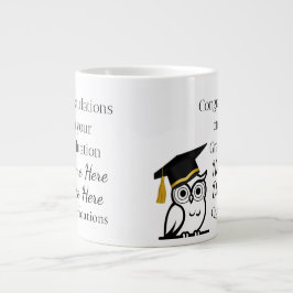 Caneca De Café Grande Presente Personalizado de Formatura para Ela – Nom