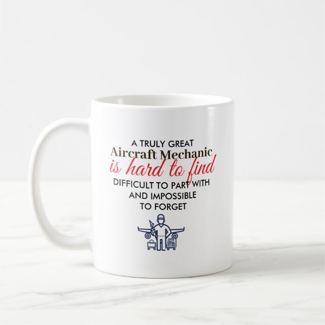 Caneca De Café Grande Presente Personalizado de Nome para Mecânic (Esquerda)