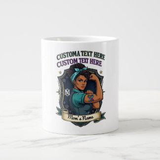 Caneca De Café Grande Presente Personalizado do Dia das Mães – Amor de F