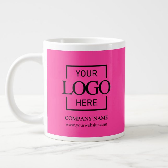 Caneca De Café Grande Presente Personalizado para Funcionários com Logot (Esquerda)