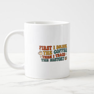 Caneca De Café Grande Presente retrô groovy engraçado para professores d