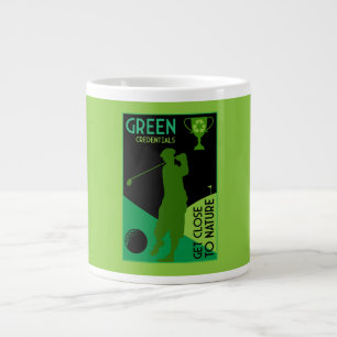 Caneca De Café Grande Presente único de golfe da Vintage engraçado