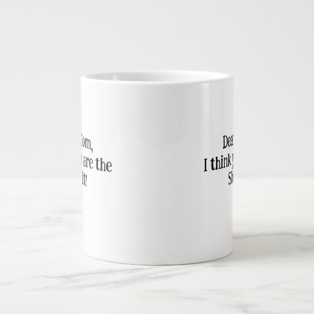 Caneca De Café Grande presente único e perfeito para a mãe! (Frente)